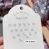 Acessórios para Unhas Aurora Mini Laço Laço Flutuante Decoração de Unha Conjunto de Diamantes Caixa Brincos Atacado Capa de Celular