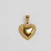 Acero Inoxidable Colgante Único Corazón Retrato de Reina Estrella de Ocho Puntas Hoja Ojos Demasiado Colgante Retro Chapado en Acero de Titanio Oro de 24K
