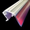 Perfil de Identificação para Prateleiras de PVC Extrudado a Frio Brilhante Perfil Acessórios Perfil Extrudado de PVC Processamento Extrusão de PVC Personalizada