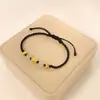 Estilo Chino Tejido a Mano Xiangyun Fu Marca Cuerda de Mano Jade Hetian Lujo Ligero Diseño de Nicho Pulsera para Novia para Niñas