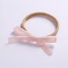 Accesorios para el cabello para niños de Amazon, diadema elástica con lazo de terciopelo coreano de 1 cm para bebé.