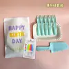 Traje de Vajilla Desechable de Grado Alimenticio para Mesa de Pastel de Cumpleaños Cuchillo y Tenedor Plato Tenedor Ondulado Cortador de Plato de Papel Combinación de Velas