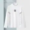 Ropa interior térmica de otoño e invierno para hombre, camiseta de manga larga, cuello semi-alto, ropa de otoño, marca de moda, ropa para hombre de alta calidad