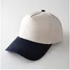 Boné de Baseball High-Top de Cor Sólida em Blocos para Homens e Mulheres, Estilo Casal, Moderno, Simples, Casual, Versátil, Chapéu de Sol Bico de Pato