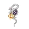 Broche Retro, Ramillete Animal de Nicho de Alta Gama, Pin para Traje, Joyería de Diamantes, Año Zodiacal de la Serpiente, Accesorios de Alta Gama