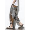 Estilo chino verano 2022 nuevo para hombre algodón y lino Marca de moda pantalones tipo nabo holgados pantalones de mendigo transfronterizos para hombre