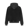 Roupas Masculinas Jiayiku 2026 Outono/Inverno Moletom com Forro de Lã de Estilo Funcional e Design Desconstruído, Moletom Pesado Lavado Estilo Americano