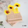 Suporte de exibição para grampos de cabelo painel de madeira com pinos secador de argila leve painel de armazenamento para flores de crochê DIY banca