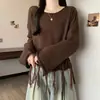 Suéter de Punto Hueco de Color Sólido con Borlas 2026, Top Pulóver para Mujer, Estilo Coreano de Punto Holgado para Primavera y Verano, Cubre Ropa Protector Solar