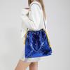 Chegada Nova Lantejoula Moda Gradiente Lantejoula Bolsa Feminina Grande Capacidade Corrente Portátil Axila Ombro Bolsa Tote para Mulheres
