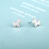 Pendientes Simples de Alambre Dibujado de Perro Meng Perro Wang Xingren Personalizados de Moda para Mujer