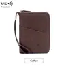 Localizador AirTag funda para pasaporte anti-pérdida billetera corta para pasaporte RFID bolsa de almacenamiento de documentos de viaje nueva transfronteriza