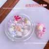 Venda Quente Transfronteiriça Decorações de Morango para Unhas Flores de Frutas Desenho Animado Borboletas Unhas Vestíveis Materiais Conjunto de Pedras de Strass Caixa de Acessórios Atacado