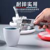 Juego de vajilla comercial melamina dos colores restaurante mostrador comercial vajilla platos cuchara taza vajilla juego de cuatro piezas para uso en hotel