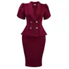 D625 Moda europea y americana Amazon transfronteriza verano 2026 nuevo elegante talla grande ropa de mujer con cuello de solapa traje de moda africana