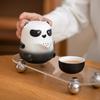 Copo de Viagem Portátil Desenho Animado Panda Fubao Expresso Uma Panela Duas Xícaras Conjunto de Chá Cerâmico Conjunto de Chá Kung Fu para Exterior