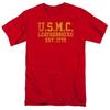Camiseta masculina clássica retrô de comércio exterior estilo europeu e americano CORPO DE FUZILEIROS NAVAIS DOS EUA