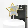 Inserts para Bolo de Aniversário de Celebridade da Internet em Acrílico Decoração Espelhada Refletiva Cartão em Inglês para o Dia das Mães