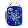 Astronauta Astronauta moda DIY bolsa portátil para comida fabricantes suministran bolsa cuadrada trabajador de oficina estudiante bolsa para el almuerzo