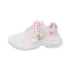 Zapatillas de papá transpirables de malla con suela gruesa, nuevo estilo fino, cómodas y que alargan las piernas, color liso, zapatos simples y elegantes para mujer