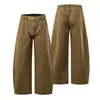 Pantalones Casuales de Corte Curvo Grande para Hombre, Estilo Unisex, Marca de Moda, Cómodos y a la Moda, Algodón de Peso Pesado, Otoño/Invierno 2026