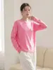 Cardigã fino de proteção solar com gola redonda, soltinho, para mulheres, transfronteiriço, camiseta fina respirável de manga longa em cores doces, cardigã fino de proteção solar