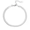 Europa y Estados Unidos tendencia caliente transfronteriza moda tobillera plana de serpiente pulsera de hueso de serpiente nicho ins simple versátil accesorios para el pie Venta al por mayor