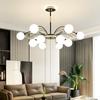 Lámpara LED Nórdica para Sala de Estar, Atmósfera Simple Moderna, Frijol Mágico para Dormitorio, Restaurante Popular, Celebridad de Internet, Accesorios de Iluminación de Araña Ins