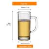 Atacado de copo de 500ml com chope de bar, copo grande e grosso de 0,5L para cerveja, copo de vinho para bar, impressão de logotipo