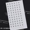 Etiquetas para decoración de uñas, papel con números, pegatinas para exhibir, pegatinas digitales, cajas con protección contra el desgaste, etiquetas adhesivas, tarjetas de colores, pegatinas transparentes especiales