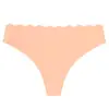 Pantaletas de Hielo Sin Costuras de Cintura Baja Europeas y Americanas, Pantaletas de Mujer de una Pieza Adhesivas de Color Sólido con Cintura Ondulada Hueca