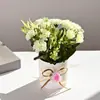 Lila Pequeño Bonsái Flor Artificial Decoración del Hogar Interior Escritorio Pequeños Adornos Accesorios para Fotografía Planta Verde Artificial Plantas en Maceta