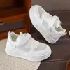 Zapatos de Malla Transpirable para Niños de Verano, Zapatos Blancos, Zapatos Antideslizantes de Suela Suave para Niñas, Zapatos Deportivos para Niños, Zapatos Deportivos para el Campus