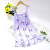 Pijama Infantil Verão Alcinha Camisola Vestido Princesa Desenho Animado Meninas Roupa de Casa Infantil Bebê