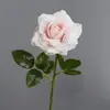 Flor de Rosa Individual Realista para Decoración de Boda, Flor Artificial para Sala de Estar, Mesa de Comedor, Decoración de Interiores, Arreglo Floral