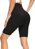 Pantalones cortos de equitación para mujer de venta caliente transfronterizos, cintura alta, control de abdomen, elásticos, ajustados, pantalones deportivos de fitness de longitud media, adecuados para forjar