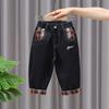 Calças Infantis Primavera Tendência Cool Jeans Infantil 2025 Novo Estilo Menino Casual Estilo de Rua Calças Retas Infantis