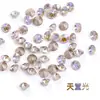 Uñas de celebridad de internet Shi Yue punta inferior diamante ocho grandes ocho pequeños diamantes 33 facetas tridimensionales apiladas joyas de diamante para uñas coloridas full diamond