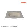 Lavabo Integrado de Cristal Templado con Bordes Delgados, Lavabo Minimalista Moderno, Lavabo Integrado para Exteriores