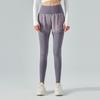 Calça de ioga falsa de duas peças Ningbo Dashu, feminina, fina, cintura alta, levantamento de quadril, esportiva, fitness, sem rastros, calça nua
