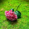 Flores Artificiales Serie Roja Arreglo Floral Decoración Boda Flores Falsas Paisajismo Rosa Hortensia Materiales Florales Flores Artificiales Mayoreo
