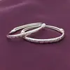 Pulsera de plata de ley para bebé vida larga rica inteligente estilo étnico patrón cola rizada Niños Pulsera para bebé