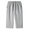 Pantalones Casuales Deportivos de Verano para Hombre, Shorts de Playa Elásticos en Cuatro Direcciones, Pantalones Cropped Elásticos de Pierna Recta, Pantalones de Fitness Deportivos para Exteriores