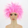 Comércio exterior transfronteiriço bicolor cabelo invertido cabelo liso cabelo vertical peruca curta animação cos peruca de palhaço de carnaval europeu e americano