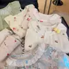 Conjunto de Fio de Algodão para Casa Infantil 2026 Novidades Primavera/Verão Unissex Infantil Pai-Filho Algodão Puro Estilo Coreano Solto Respirável Pijama