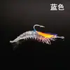 Camarón biónico de 6 cm/3 g con anzuelo, paquete luminoso, cebo blando para camarones de plomo, cebo falso para pesca en el mar, paquete de cebo propuesto, camarones de plomo, camarones falsos