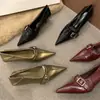 Zapatos de tacón de aguja puntiagudos de moda 2026 para mujer, elegantes y versátiles, cómodos para usar todo el día, adecuados para el trabajo y el trayecto diario