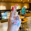 Llavero de Oso Pintado al Óleo Colgante de Campana para Aliviar el Estrés Regalo Venta Directa de Fábrica Mismo Estilo que Xiaohongshu Regalo Lindo y Divertido