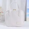 Nova Bolsa de Maquiagem Portátil, Estilo Quadrado, Bolsa de Armazenamento de Maquiagem de Grande Capacidade, Necessaire à Prova d'Água para Viagem