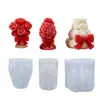 Vela Perfumada Silicone Molde Flor Pilar Laço Rosa Dia dos Namorados Presente Artesanal Difusor de Aroma Pedra